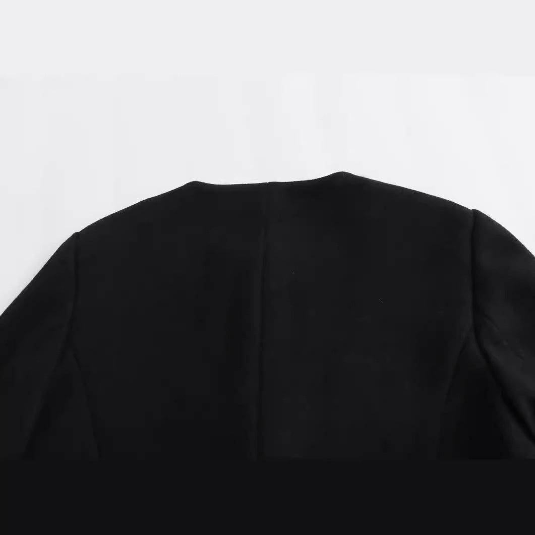 Women's Fashion Button Decoration Short Suit Coat