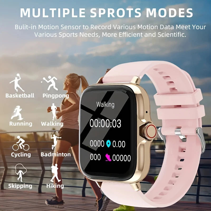 Smart watch, wireless calling /dial, multi -Sport mode,Suitable for men and women, for iPhone/Andriod