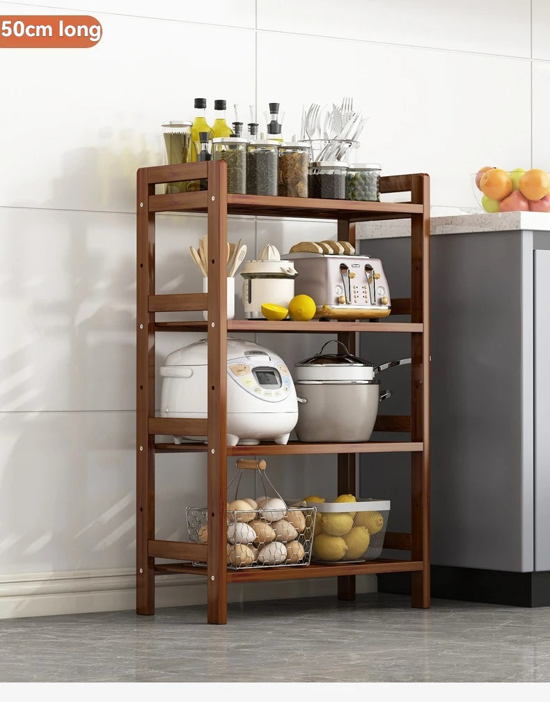 Kitchen shelf, floor standing multi-layer product collection, household pot seasoning shelf, fruit and vegetable bowl and dish