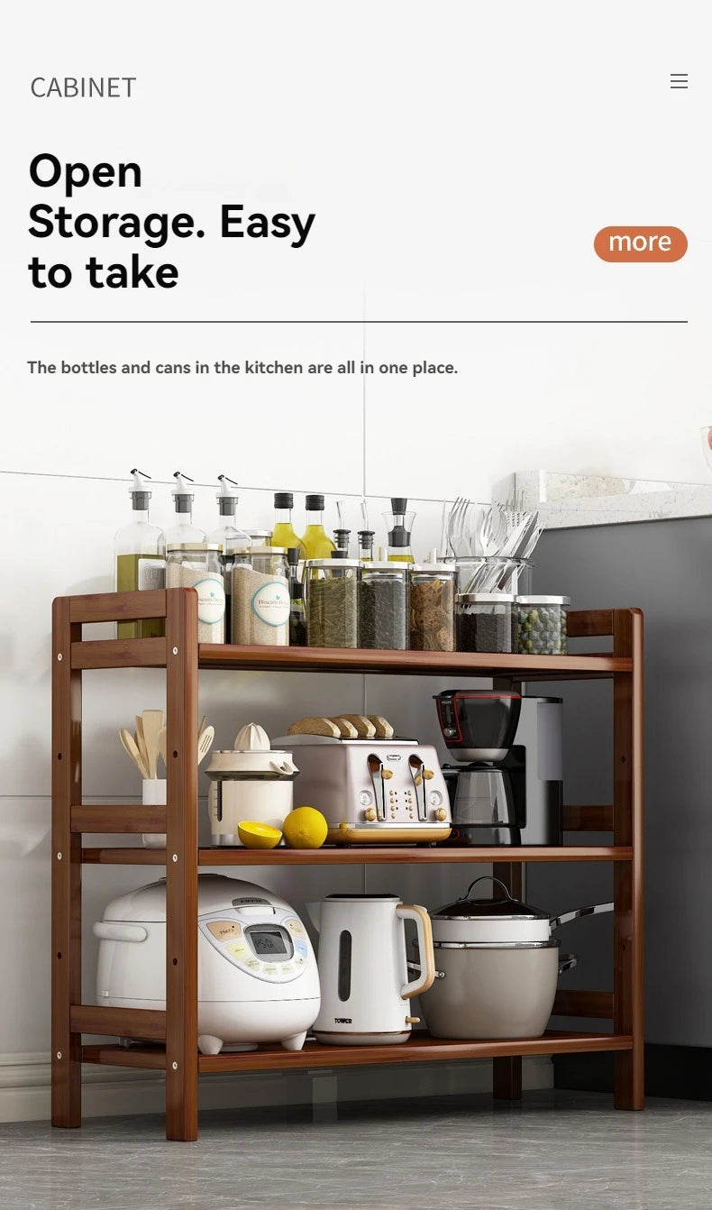 Kitchen shelf, floor standing multi-layer product collection, household pot seasoning shelf, fruit and vegetable bowl and dish
