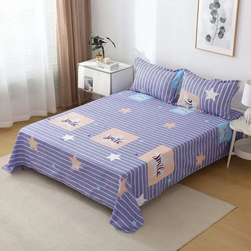 ‌Bohemian Bed Sheet Set - 400TC Mediterranean-Style Cotton with Fade-Resi