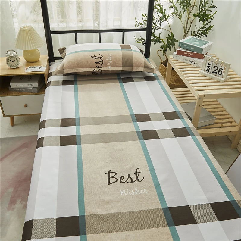 Printed Bed Sheet 1pc For Single Bed 120*210cm Home Textile Modern 100% Polyester Flat Sheets Bed Linens Single Bedspread