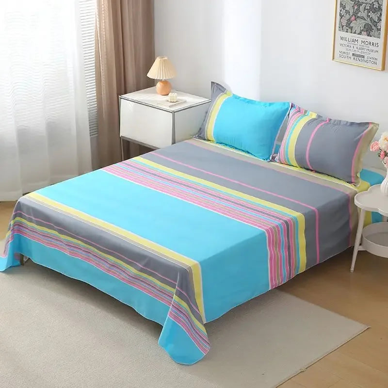 ‌Bohemian Bed Sheet Set - 400TC Mediterranean-Style Cotton with Fade-Resi