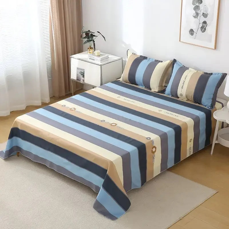 ‌Bohemian Bed Sheet Set - 400TC Mediterranean-Style Cotton with Fade-Resi