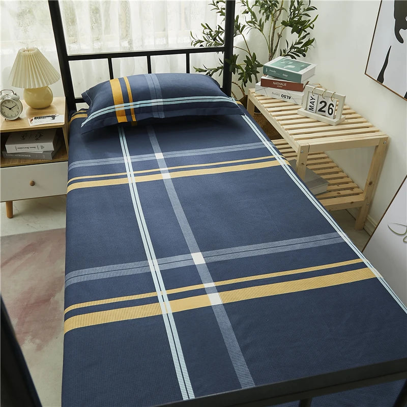 Printed Bed Sheet 1pc For Single Bed 120*210cm Home Textile Modern 100% Polyester Flat Sheets Bed Linens Single Bedspread
