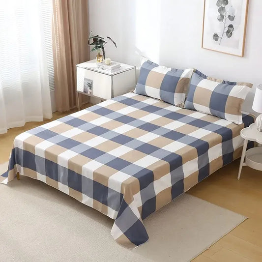 ‌Bohemian Bed Sheet Set - 400TC Mediterranean-Style Cotton with Fade-Resi